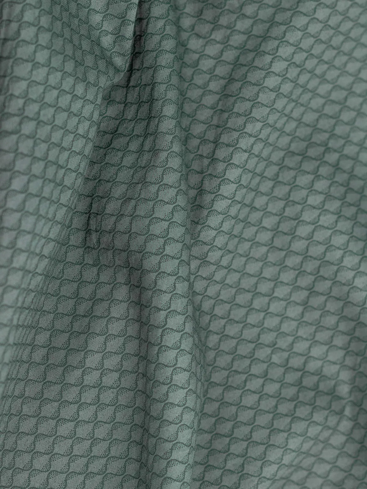 Forest Olive Wave Ripple Print