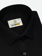 Onyx Jet Satin-Touch Shirt