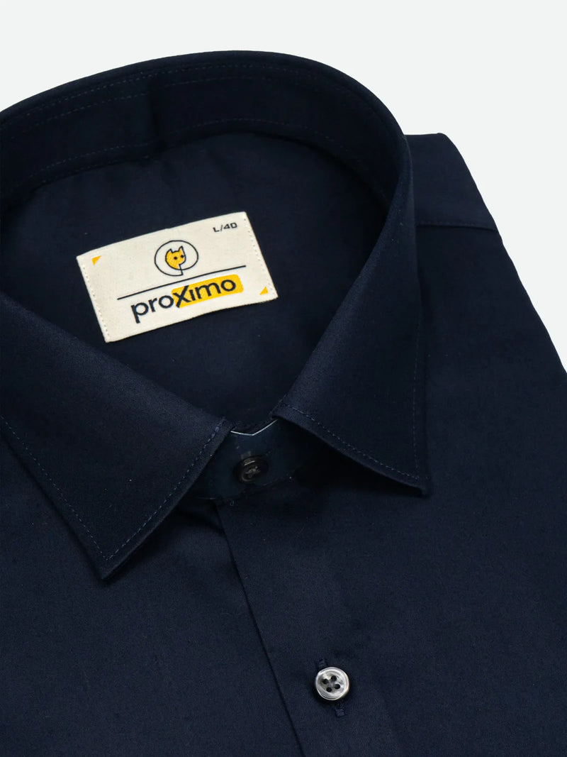 Classic Navy Solid Stretch