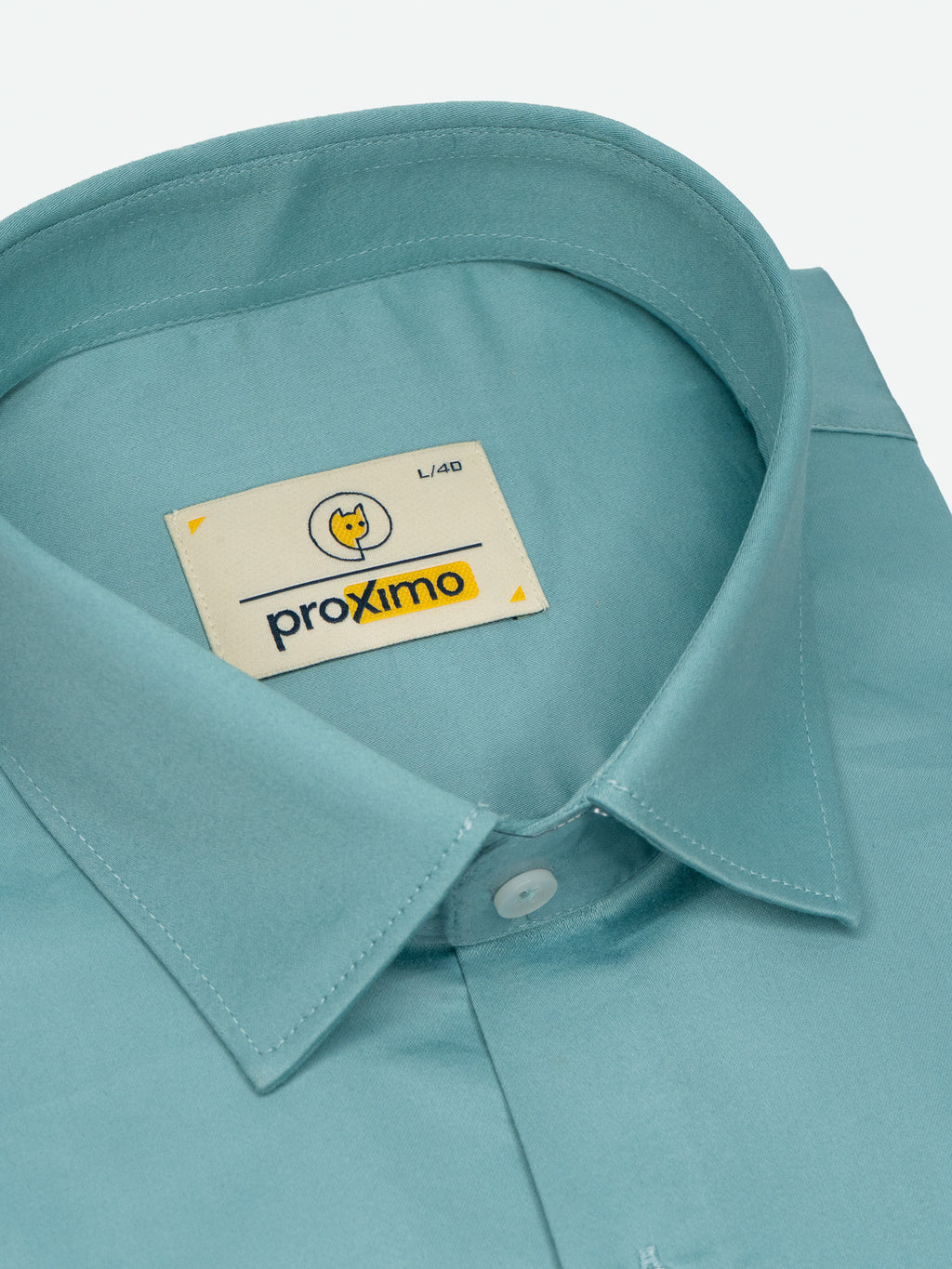 Solid Stretch Shirt in Teal