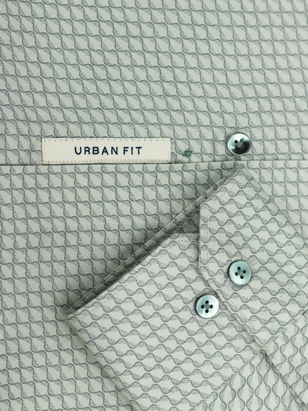 Patterned Shirt in Sage Green