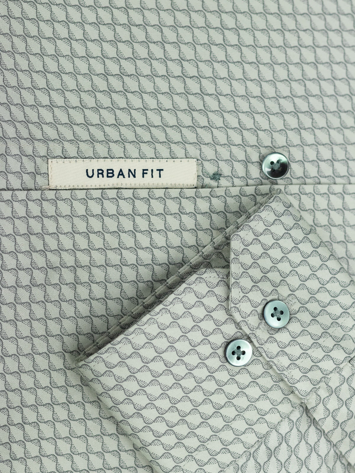 Patterned Shirt in Sage Green