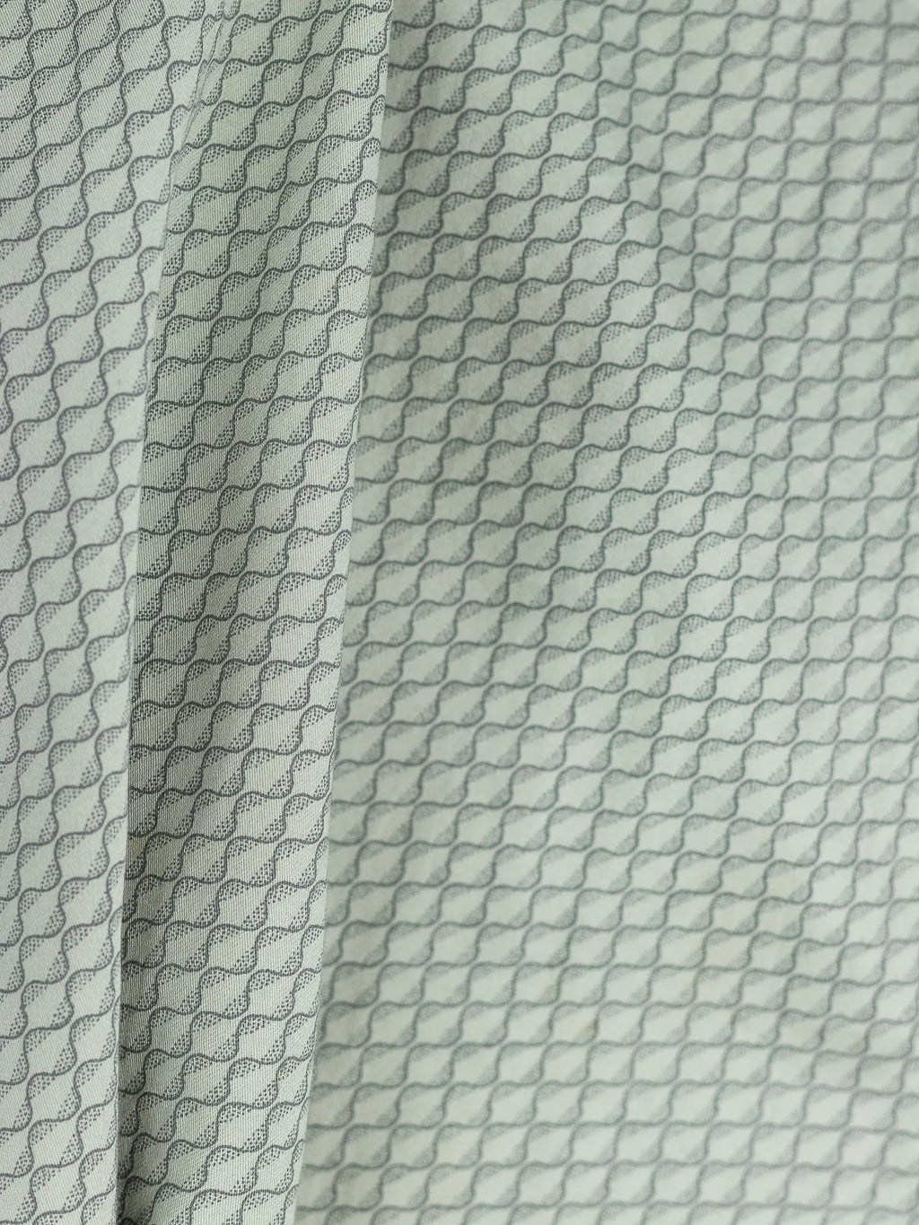 Moss Sage Wave Ripple Print