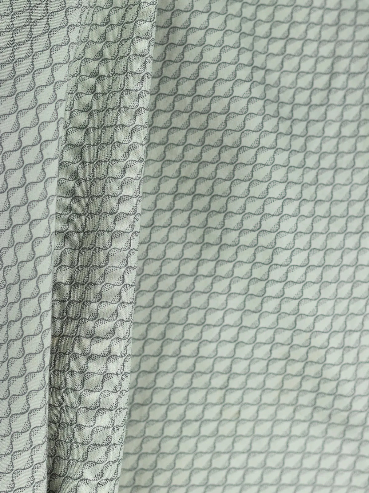 Moss Sage Wave Ripple Print