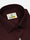 Solid Stretch Shirt in Maroon