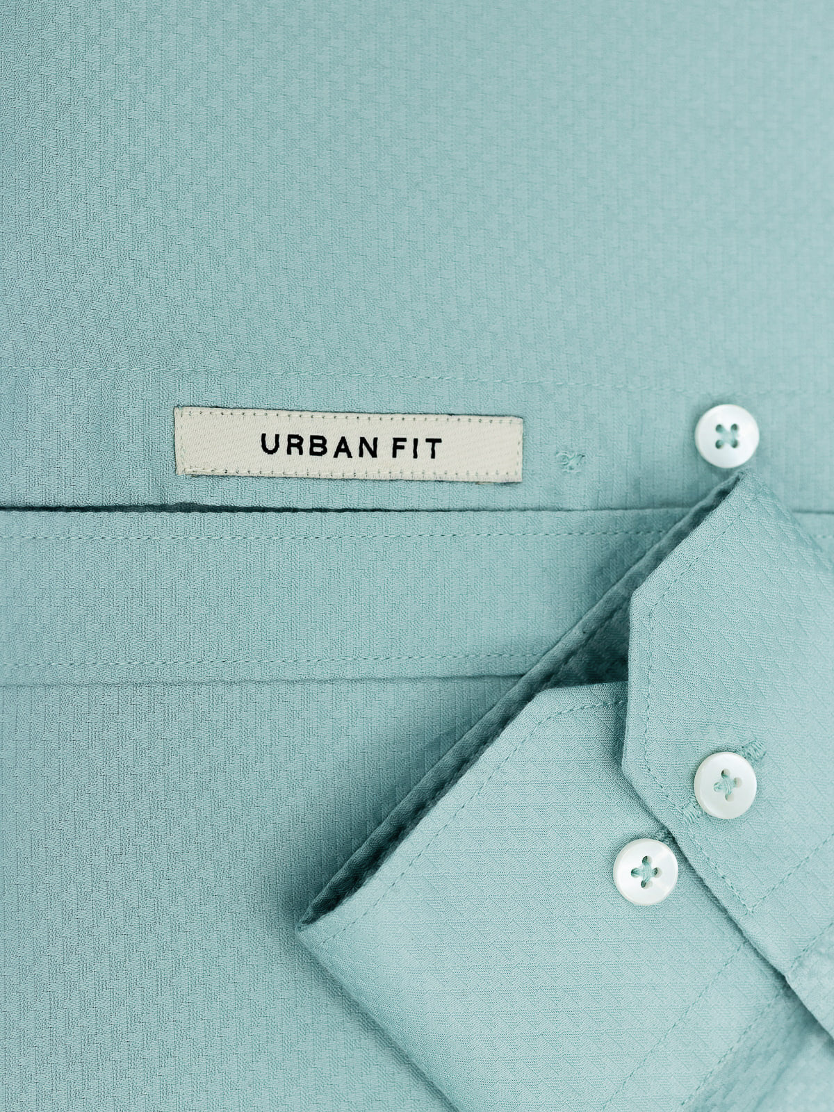 Textured Dobby Shirt in Teal
