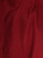 Crimson Red Solid Textured Stretch