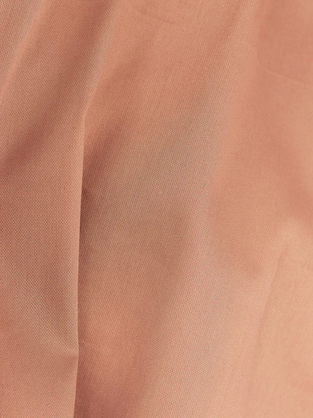 Warm Peach Solid Textured Stretch
