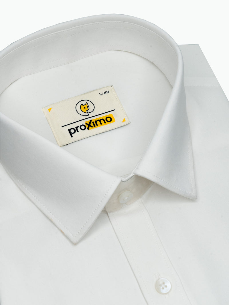 Paper-Crisp White Blend Shirt