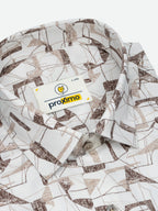 Mocha Fragment Print Shirt