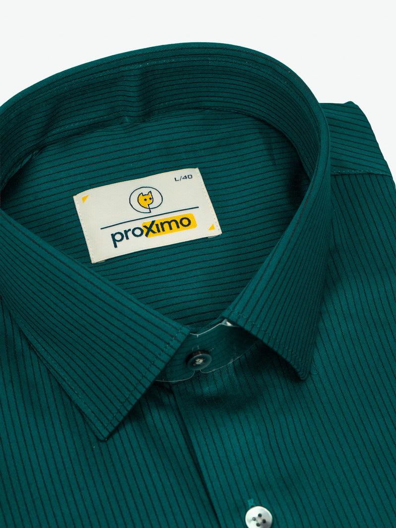 Emerald Lustre Stripe Shirt