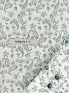 Antique Cream Botanical Fern Print