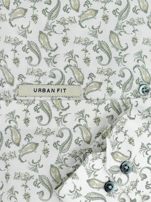 Antique Cream Botanical Fern Print