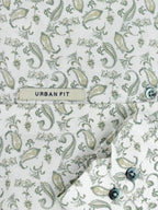 Antique Cream Botanical Fern Print