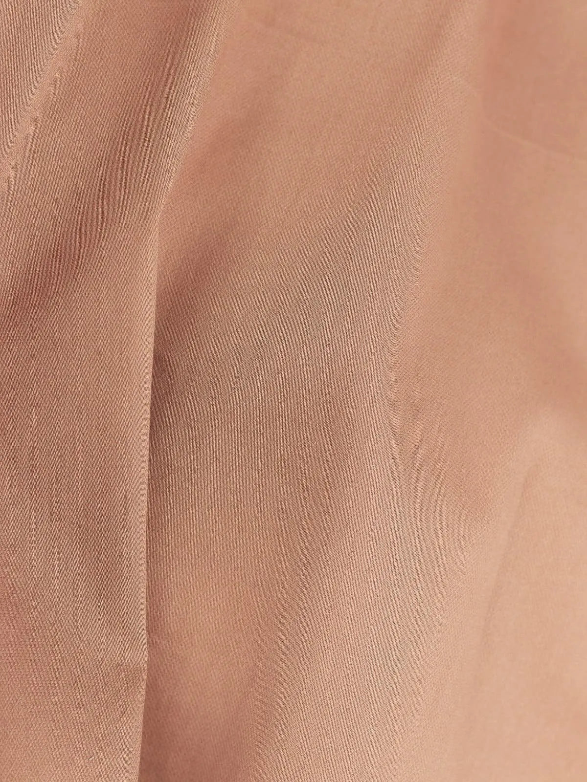 Warm Peach Solid Textured Stretch
