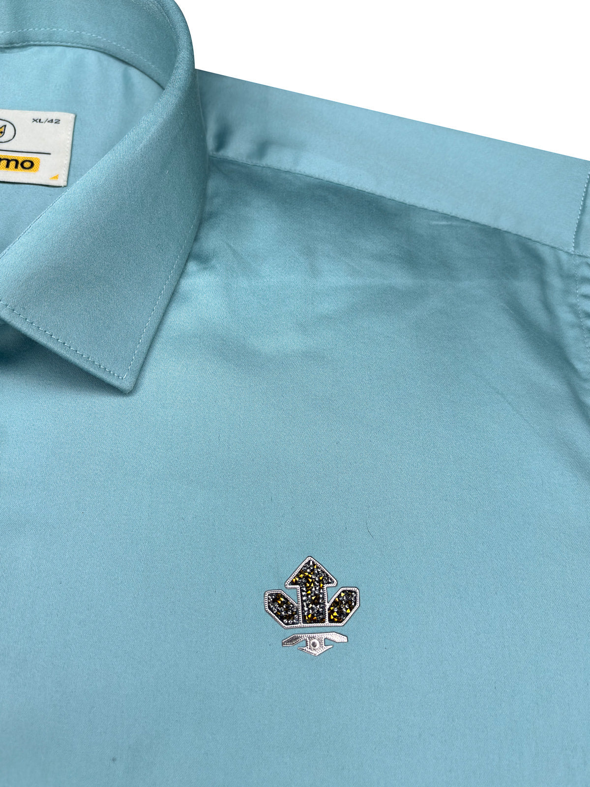 Solid Stretch Shirt in Teal