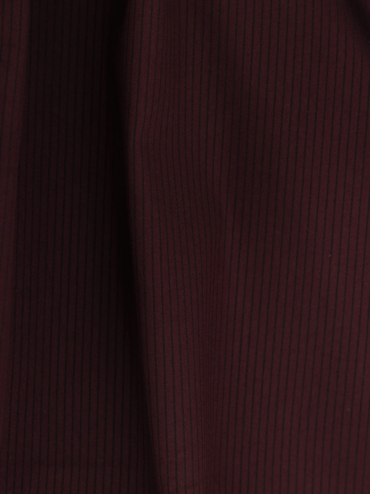 Striped Stretch Shirt in Maroon