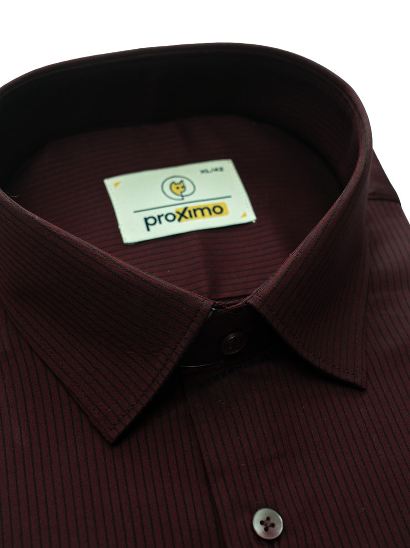 Crimson Glaze Stripe Shirt