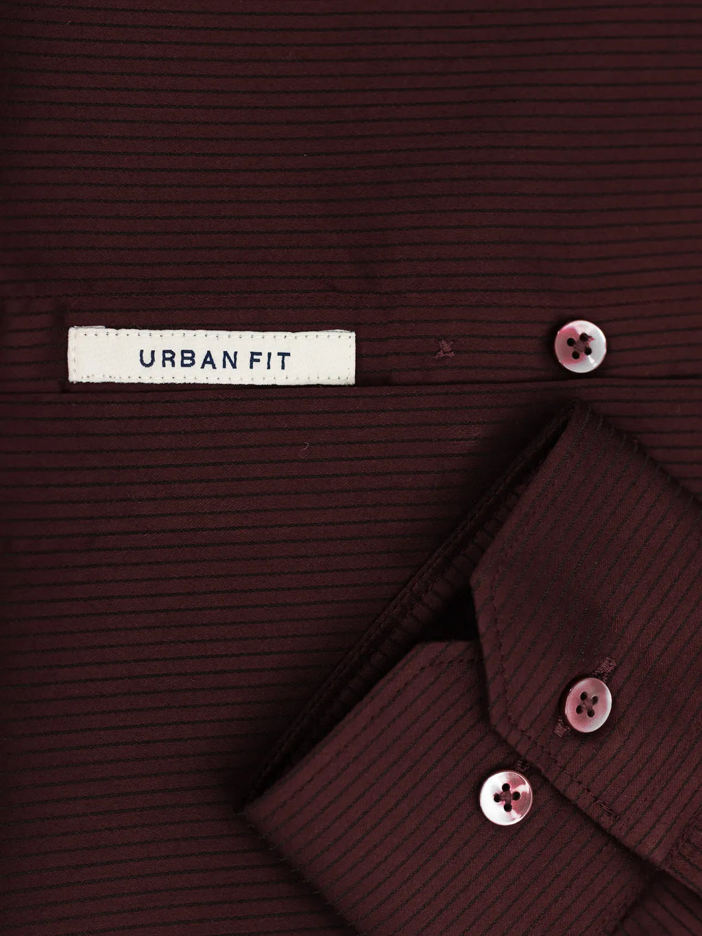 Deep Maroon Pinstripe Stretch