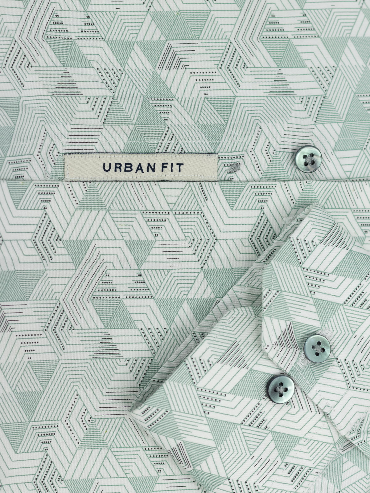 Nexus-Teal Vanilla Printed Shirt