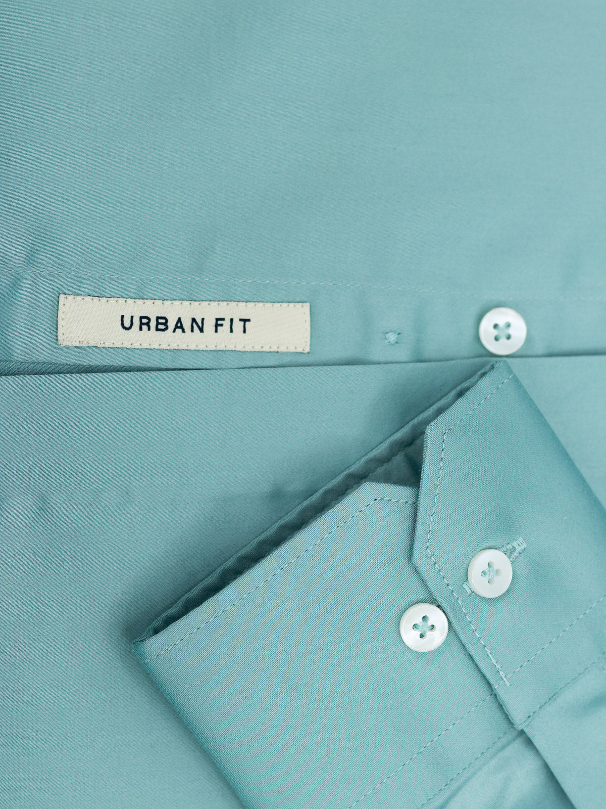 Solid Stretch Shirt in Teal