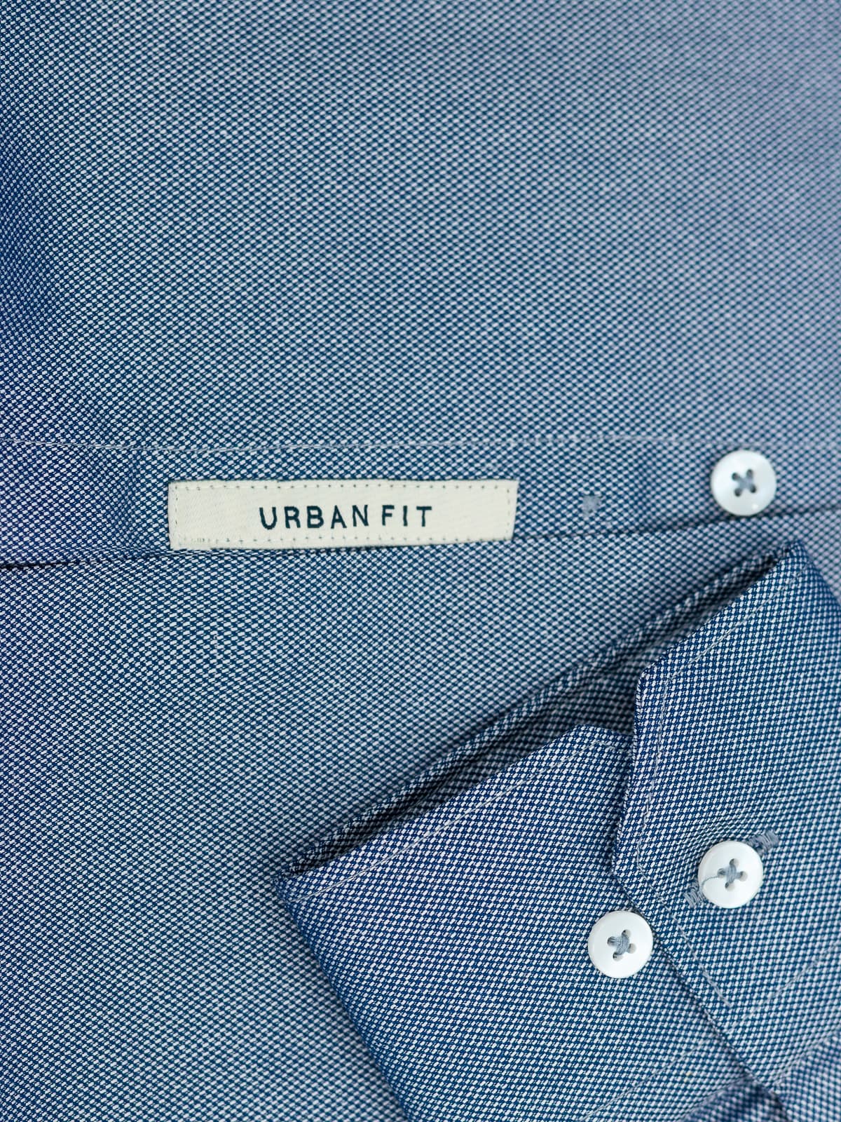 Grainline Marine-Salt Blue Plain Shirt