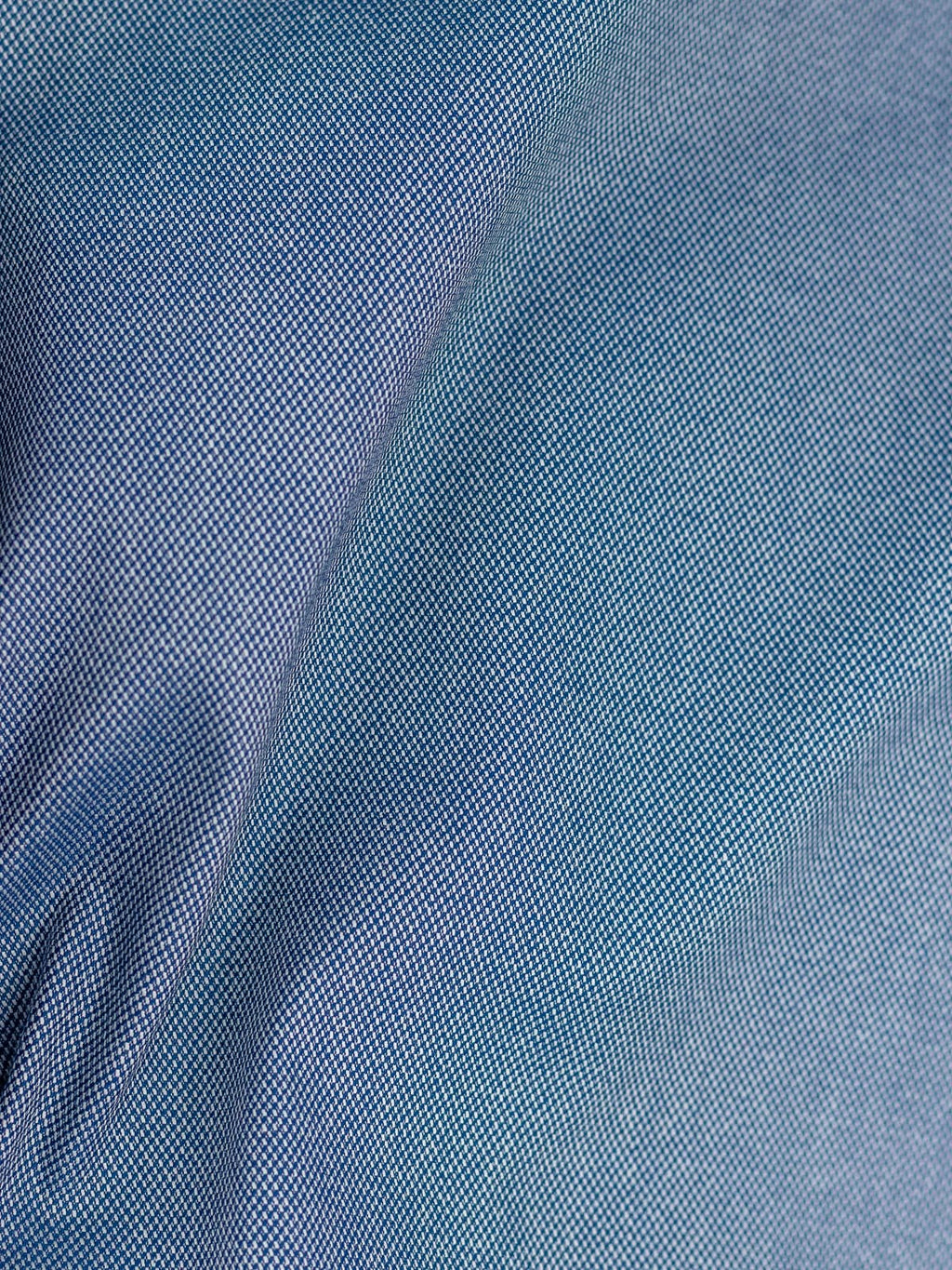 Textured Stretch Shirt in Marine Blue