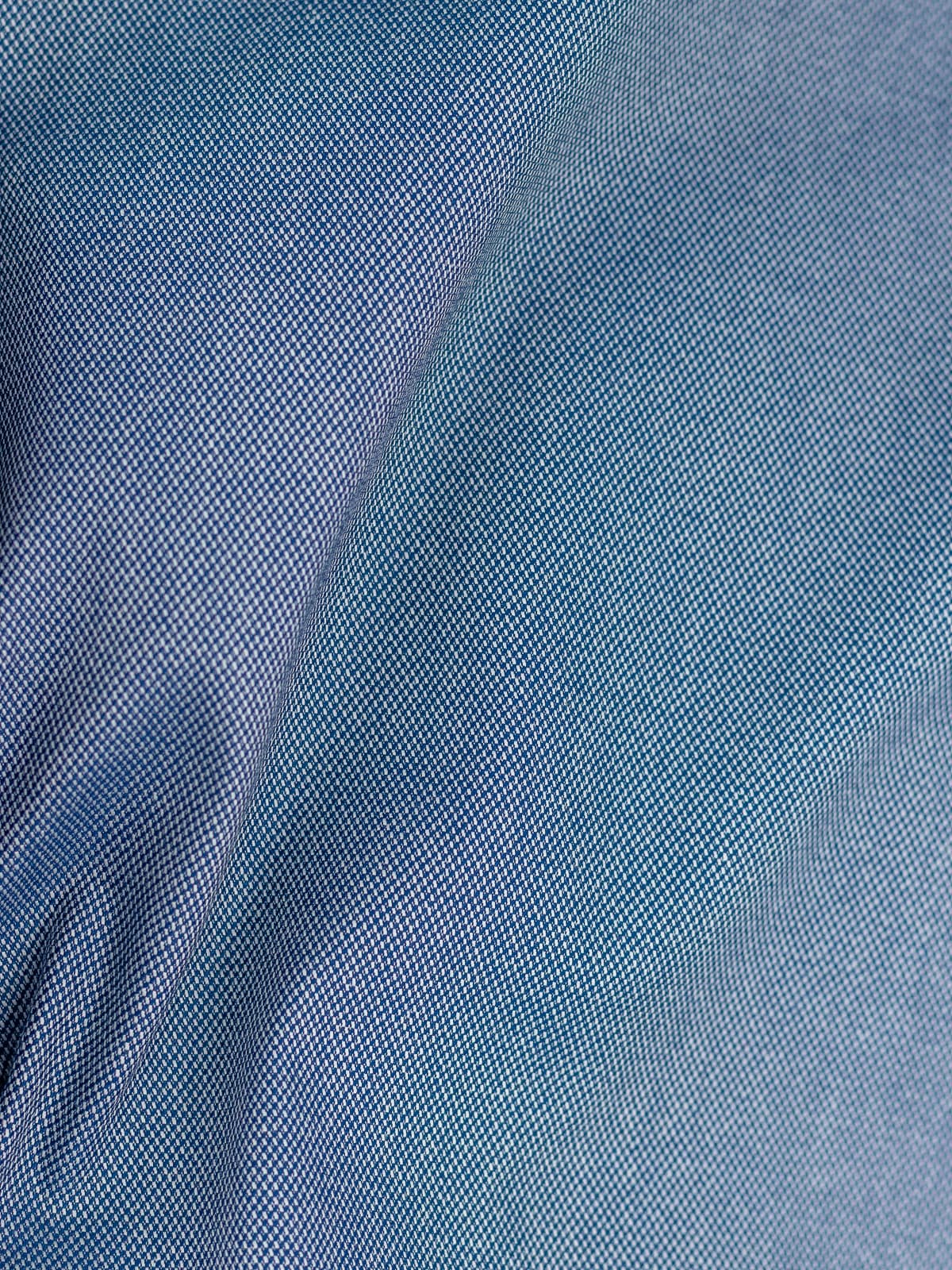 Grainline Marine-Salt Blue Plain Shirt
