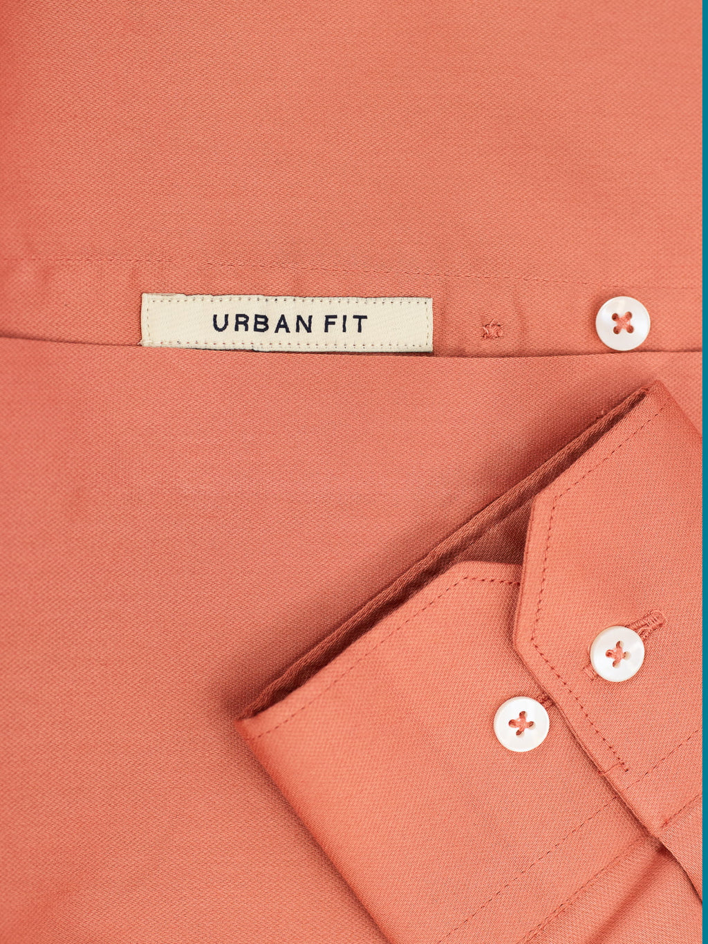 Textured Stretch Shirt in Peach
