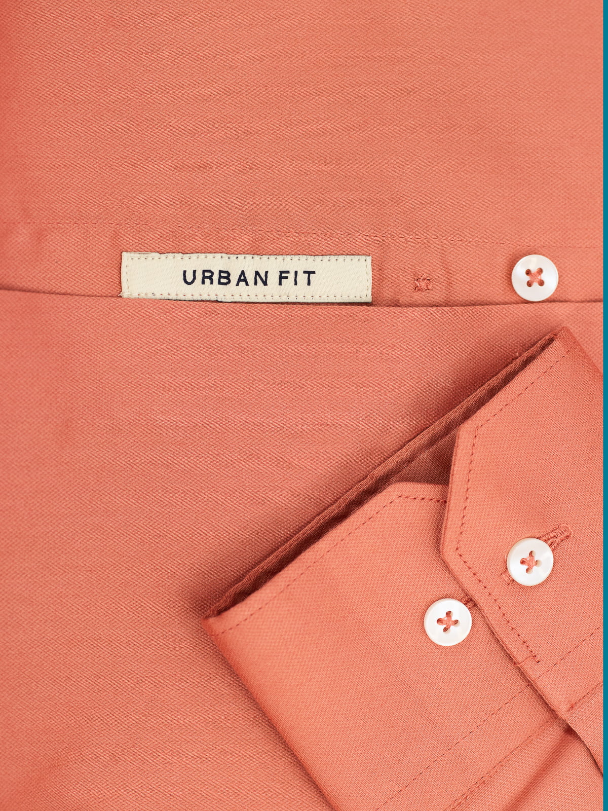 Slate Peach Lycra Plain Shirt