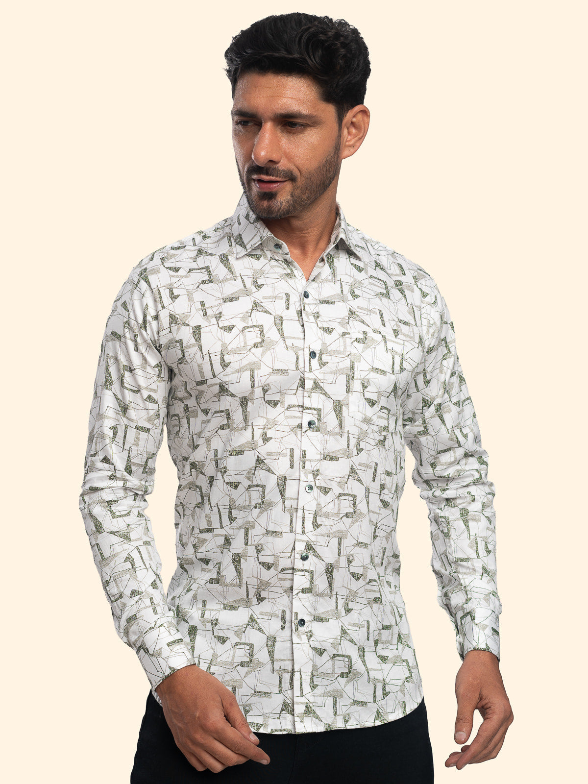 Untamed-Forest Vanilla Printed Shirt
