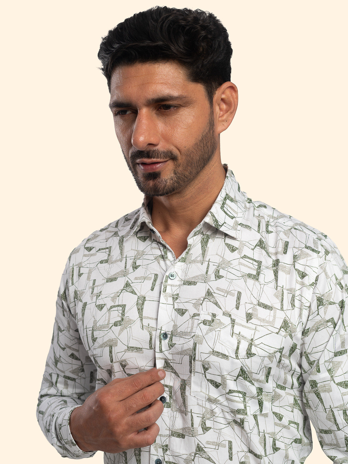 Untamed-Forest Vanilla Printed Shirt