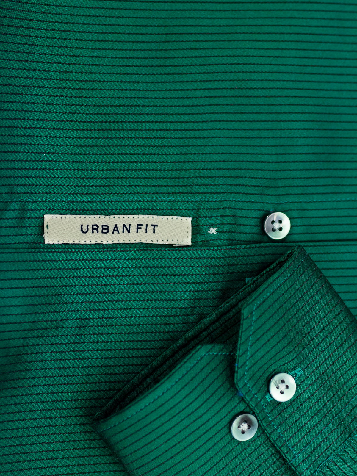 Emarald Green Striped Shirt