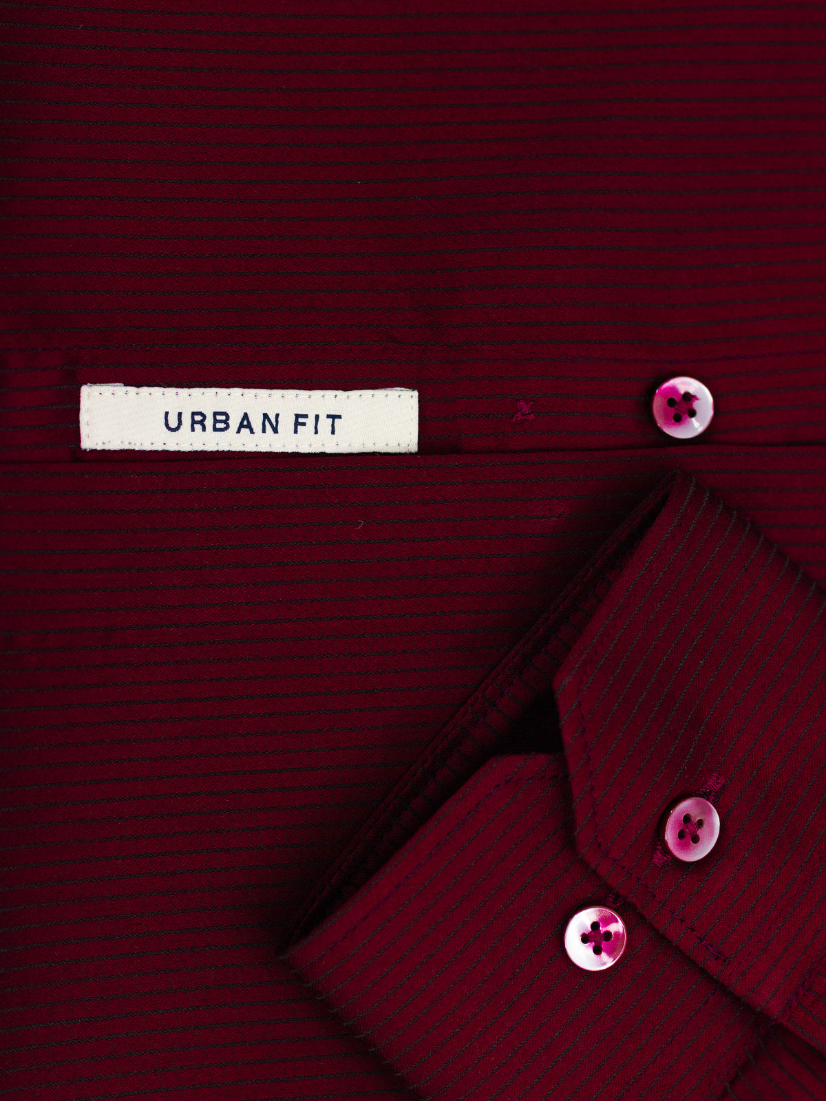Maroon Striped Shirt