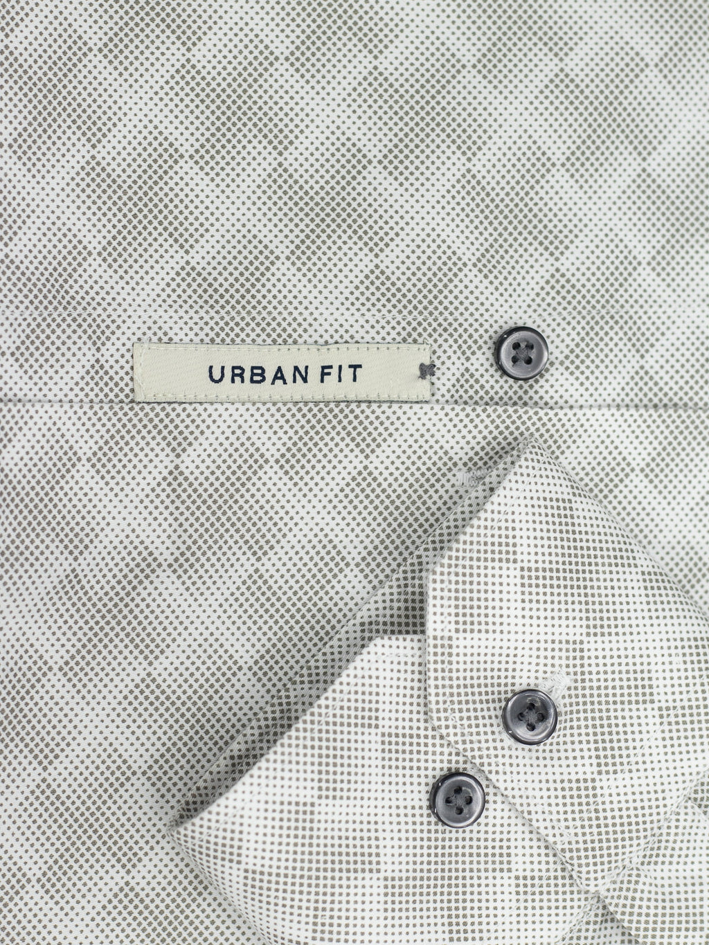 Geometric Print Shirt in Dusty Beige