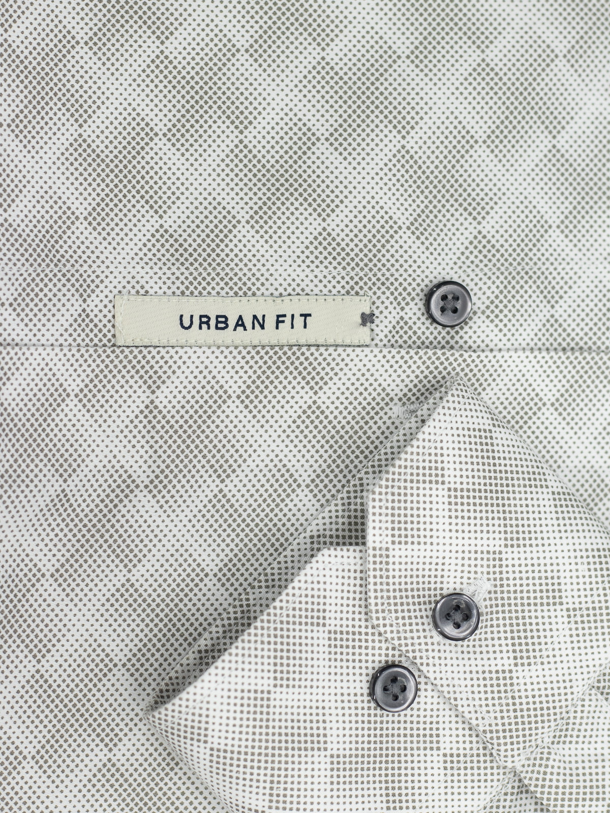 Diamond Mesh Beige Printed Shirt
