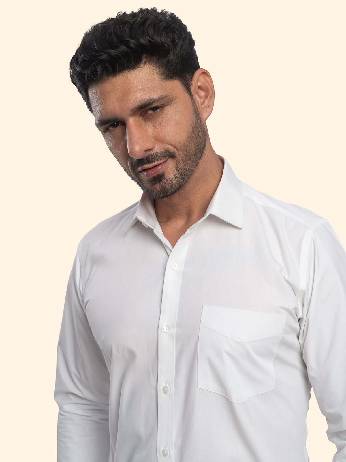 Paper White Plain Shirt