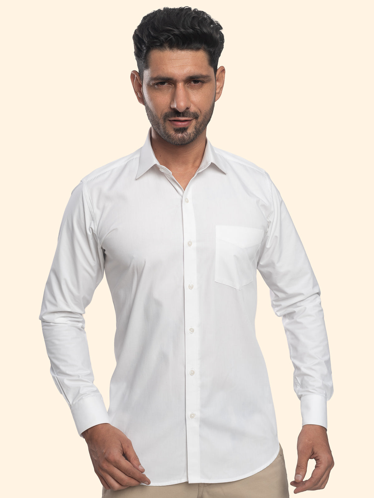 Paper White Plain Shirt