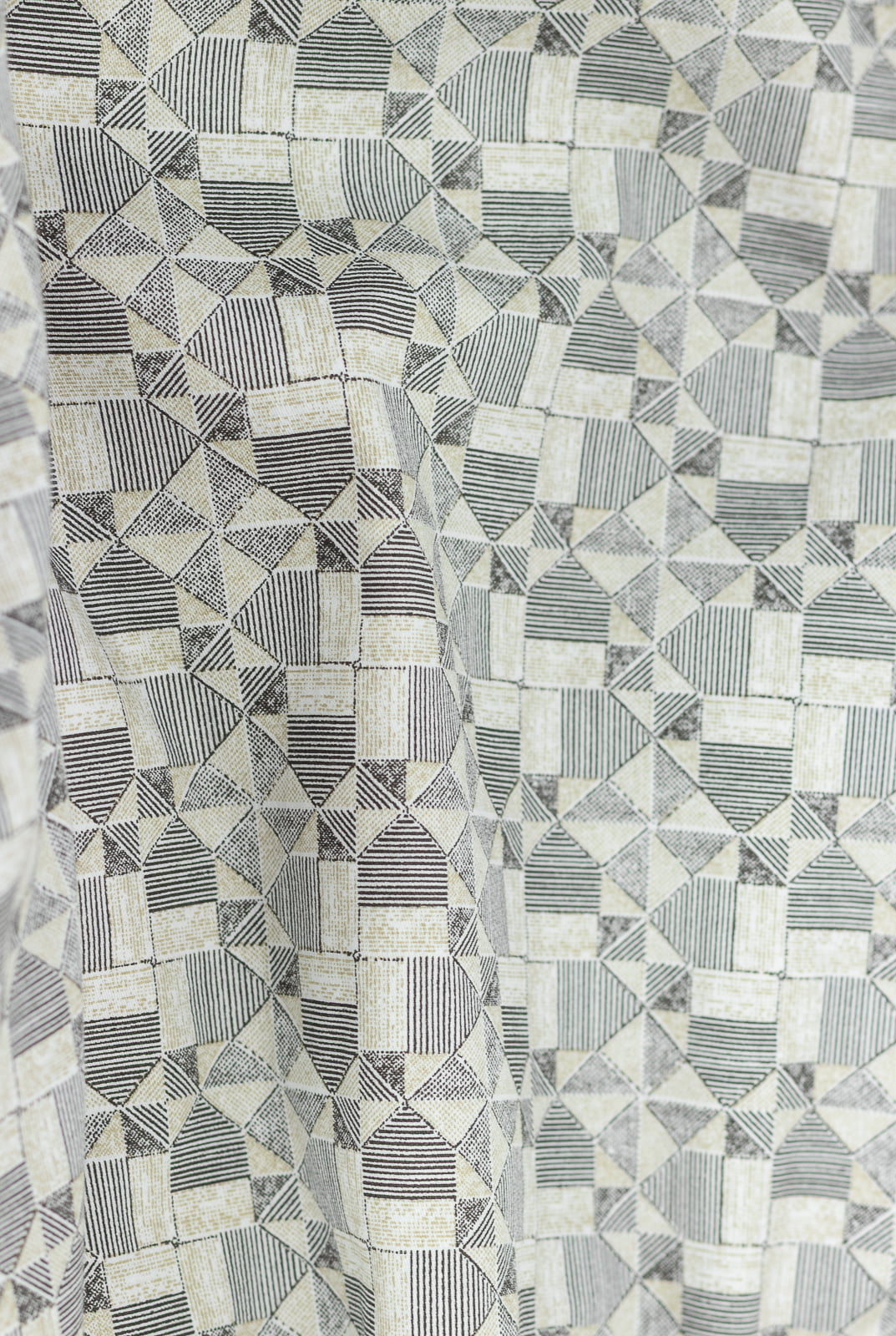 Geometry Dusted Beige Printed Shirt
