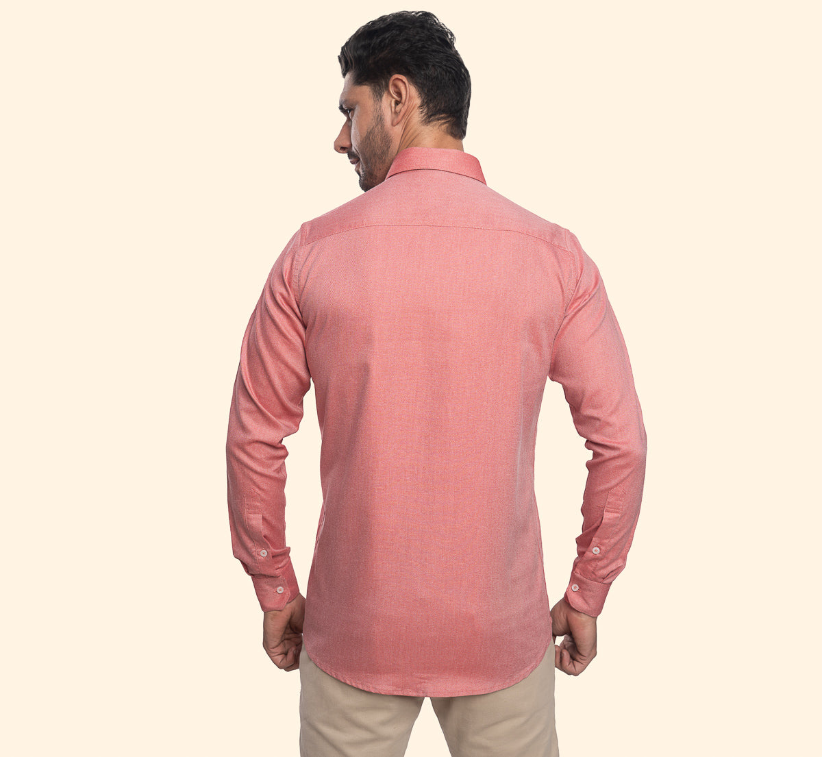 Grainline Dusty Peach Plain Shirt