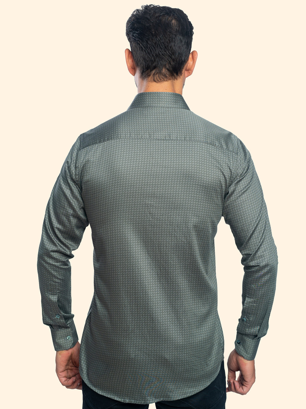 Ripple Olive Printed Shirt