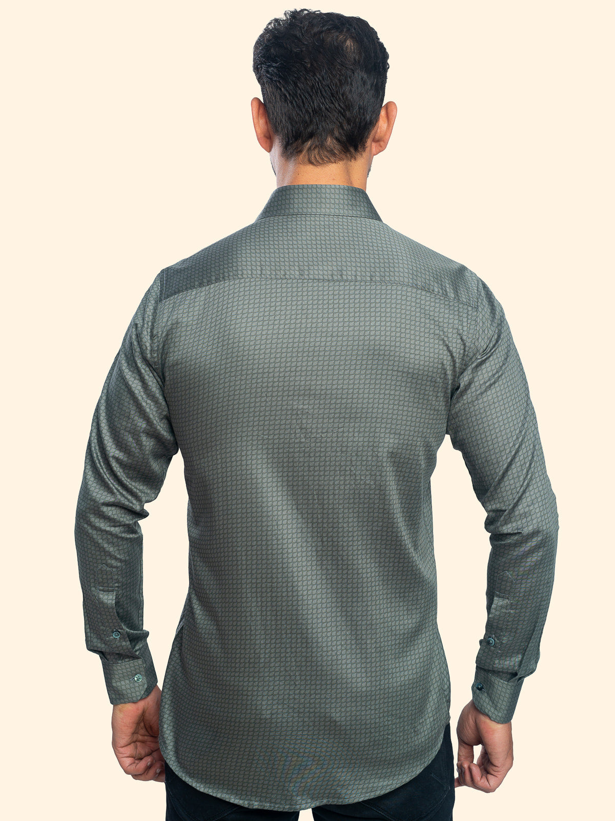 Ripple Olive Printed Shirt