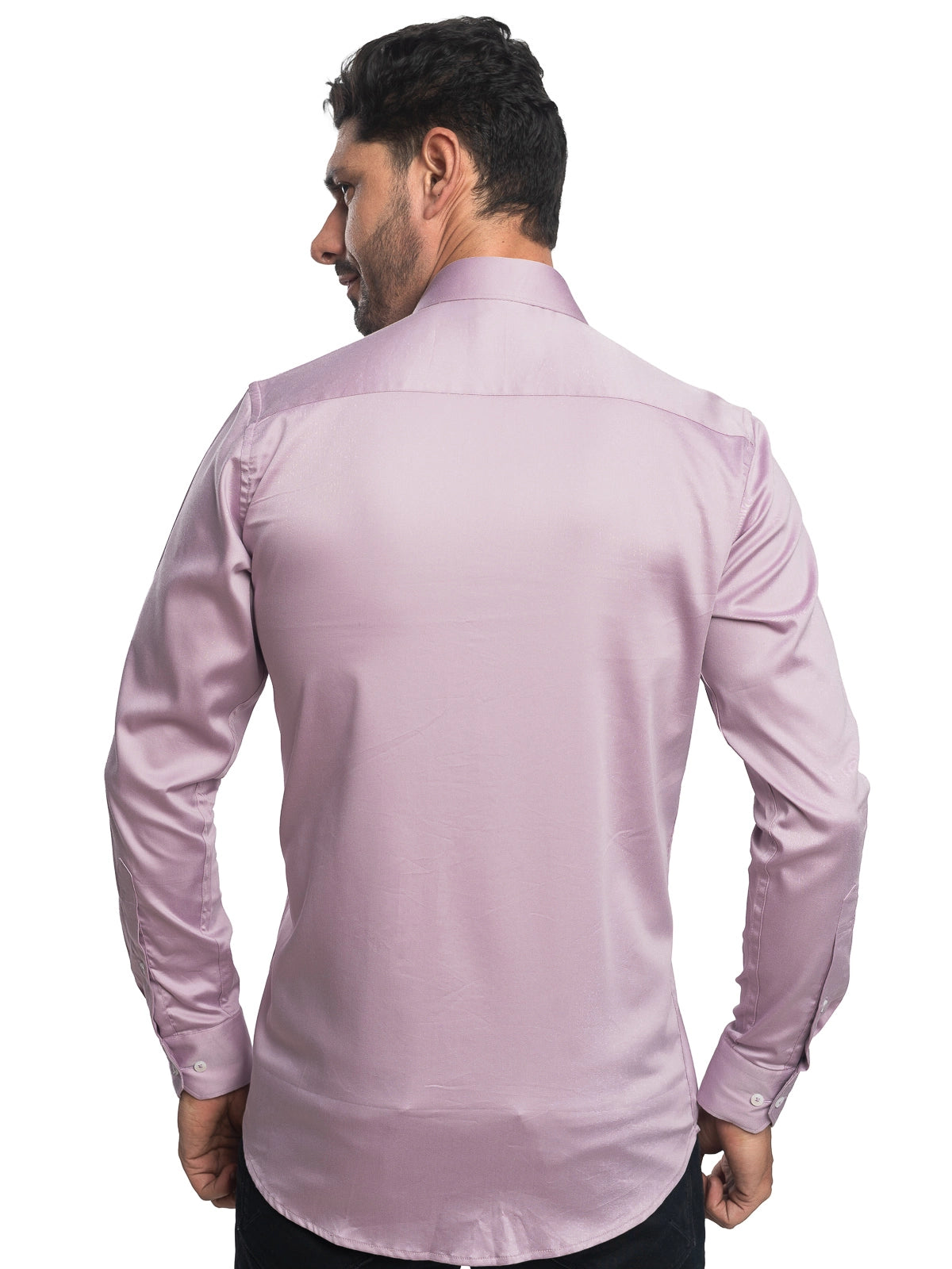 Solid Stretch Shirt in Lavender