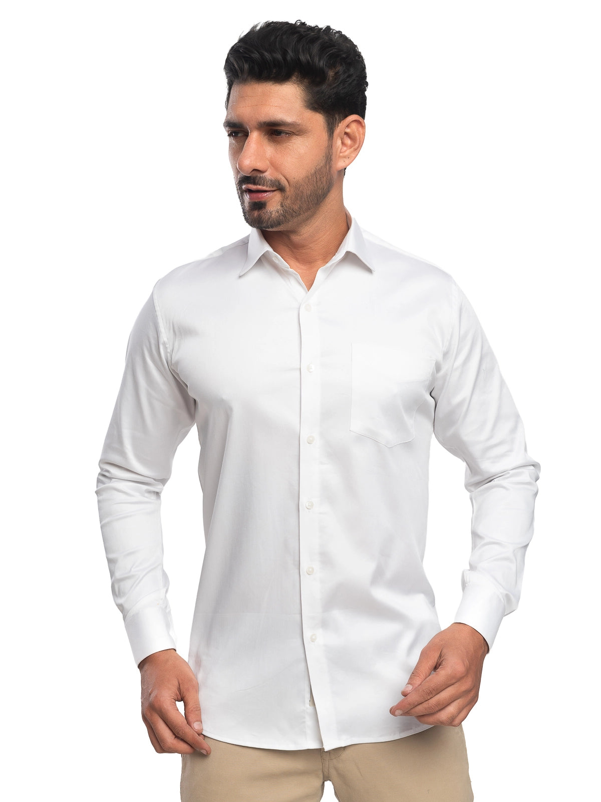Paper White Plain Shirt