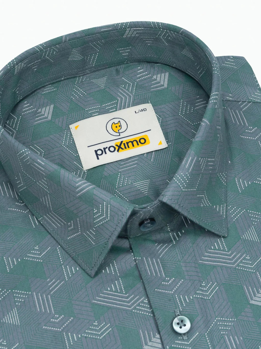 Forest Green Chevron Maze Print