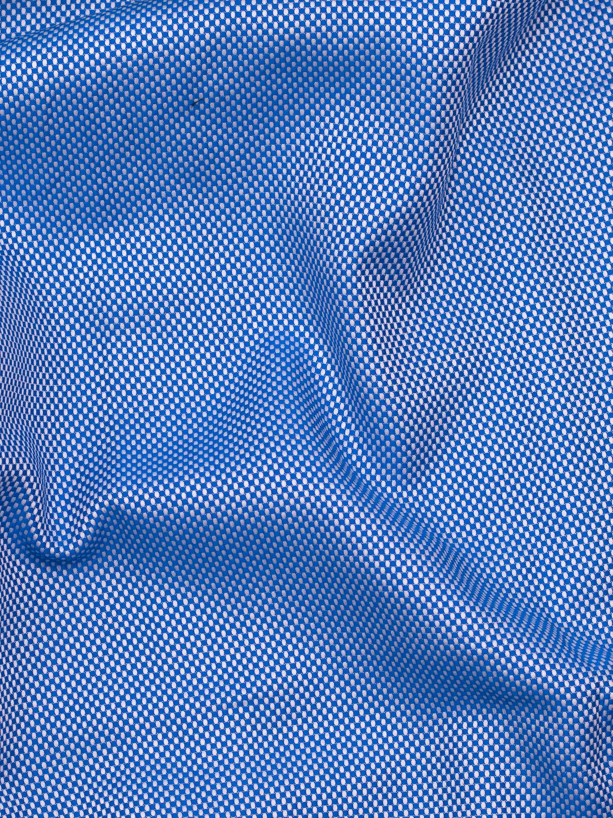 Royal Blue Dobby Birdseye