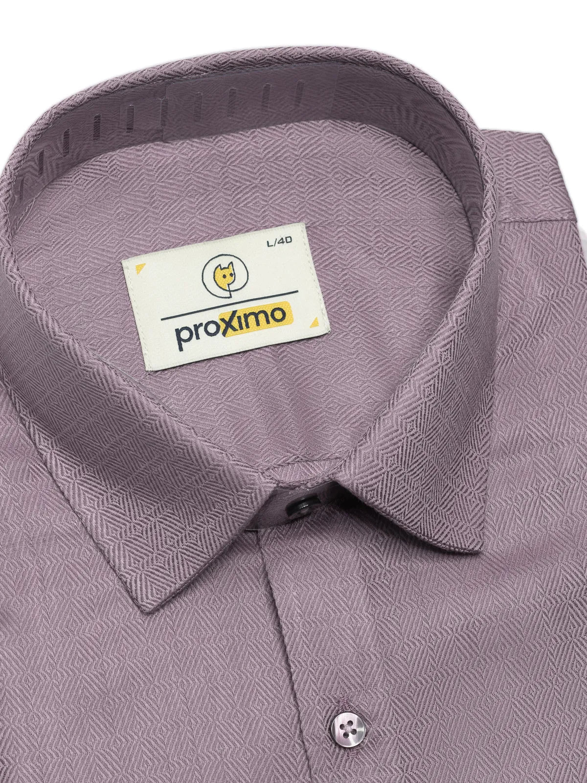 Mauve Lavender Dobby Chevron