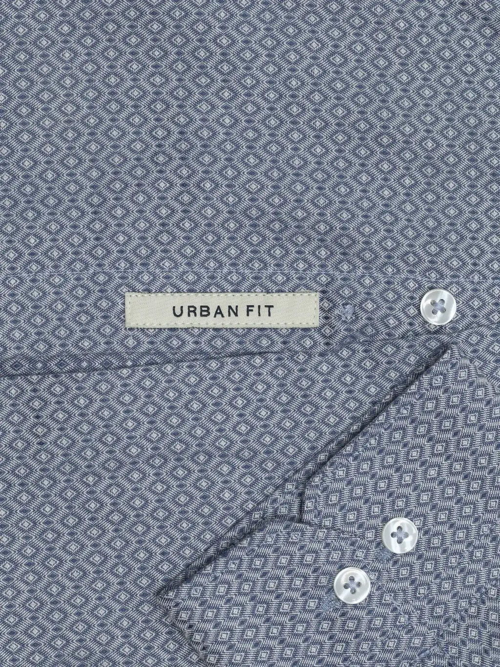 Indigo Blue Dobby Medallion