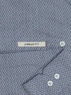 Indigo Blue Dobby Medallion