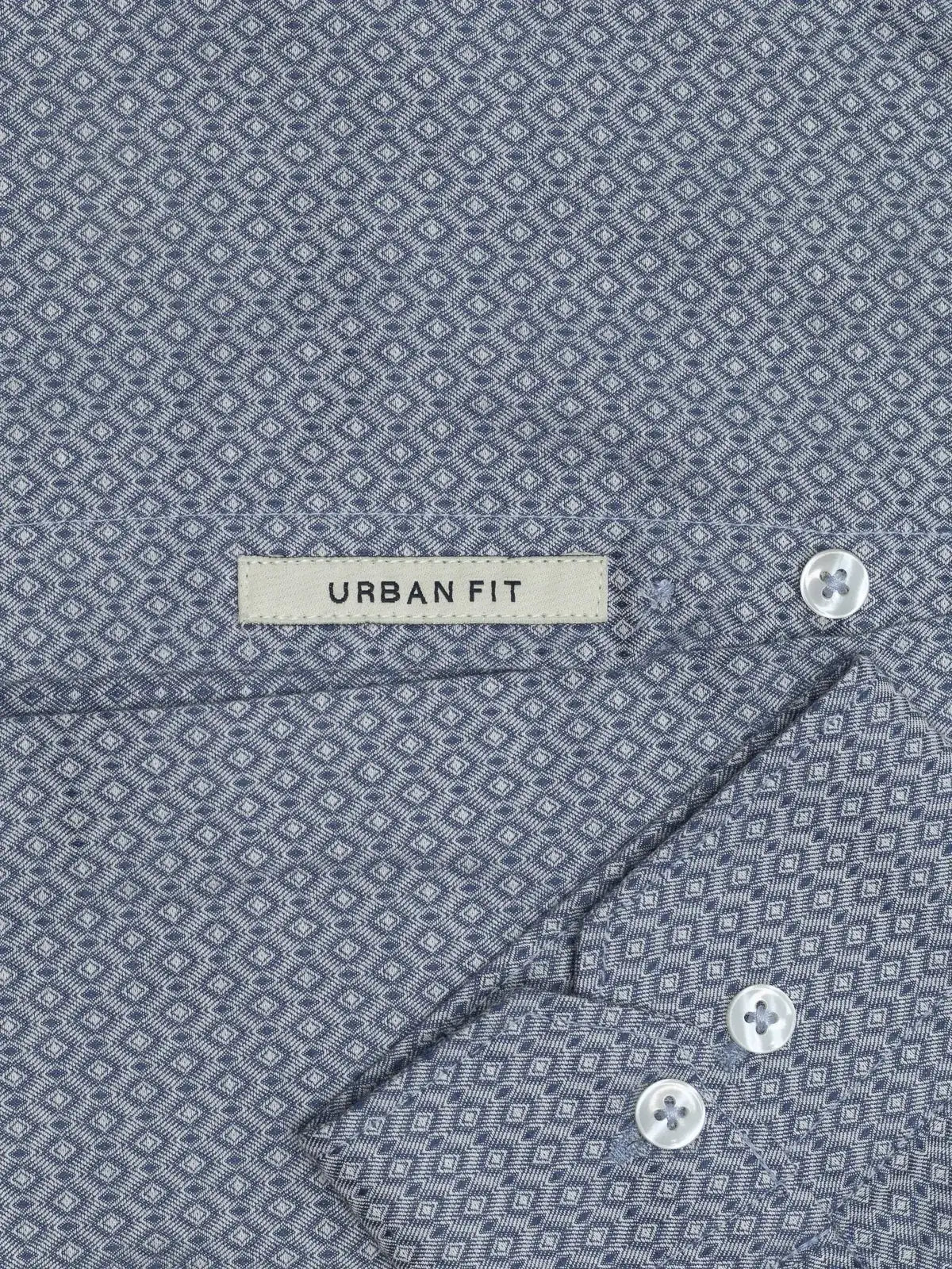 Indigo Blue Dobby Medallion